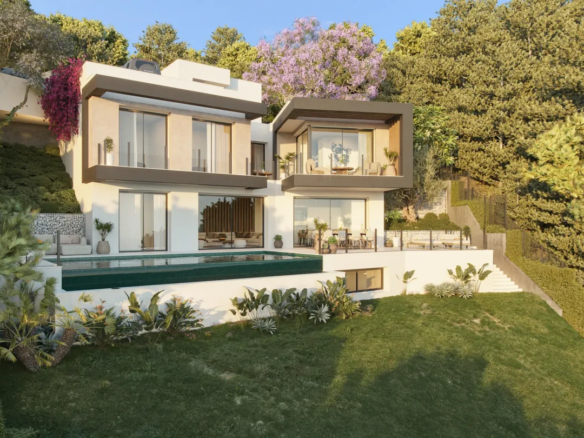 EXCLUSIVA VILLA EN PINARES DE SAN ANTÓN, MÁLAGA: UNA OBRA MAESTRA DE LUJO CON DISEÑO CONTEMPORÁNEO, 4 DORMITORIOS, 4 BAÑOS, REF:65063
