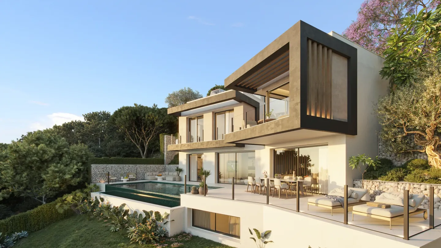 EXCLUSIVA VILLA EN PINARES DE SAN ANTÓN, MÁLAGA: UNA OBRA MAESTRA DE LUJO CON DISEÑO CONTEMPORÁNEO, 4 DORMITORIOS, 4 BAÑOS, REF:65063
