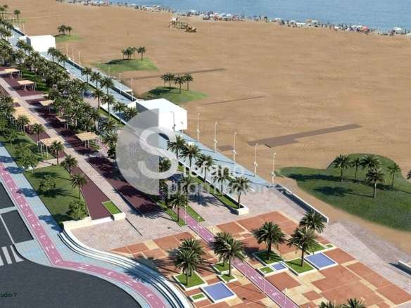 DISEÑO, DE ESQUINA, CON TERRAZA, EN PRIMERA LÍNEA DE PLAYA, UBICADA EN LA NUEVA MILLA DE ORO DE MÁLAGA CAPITAL, REF:64335