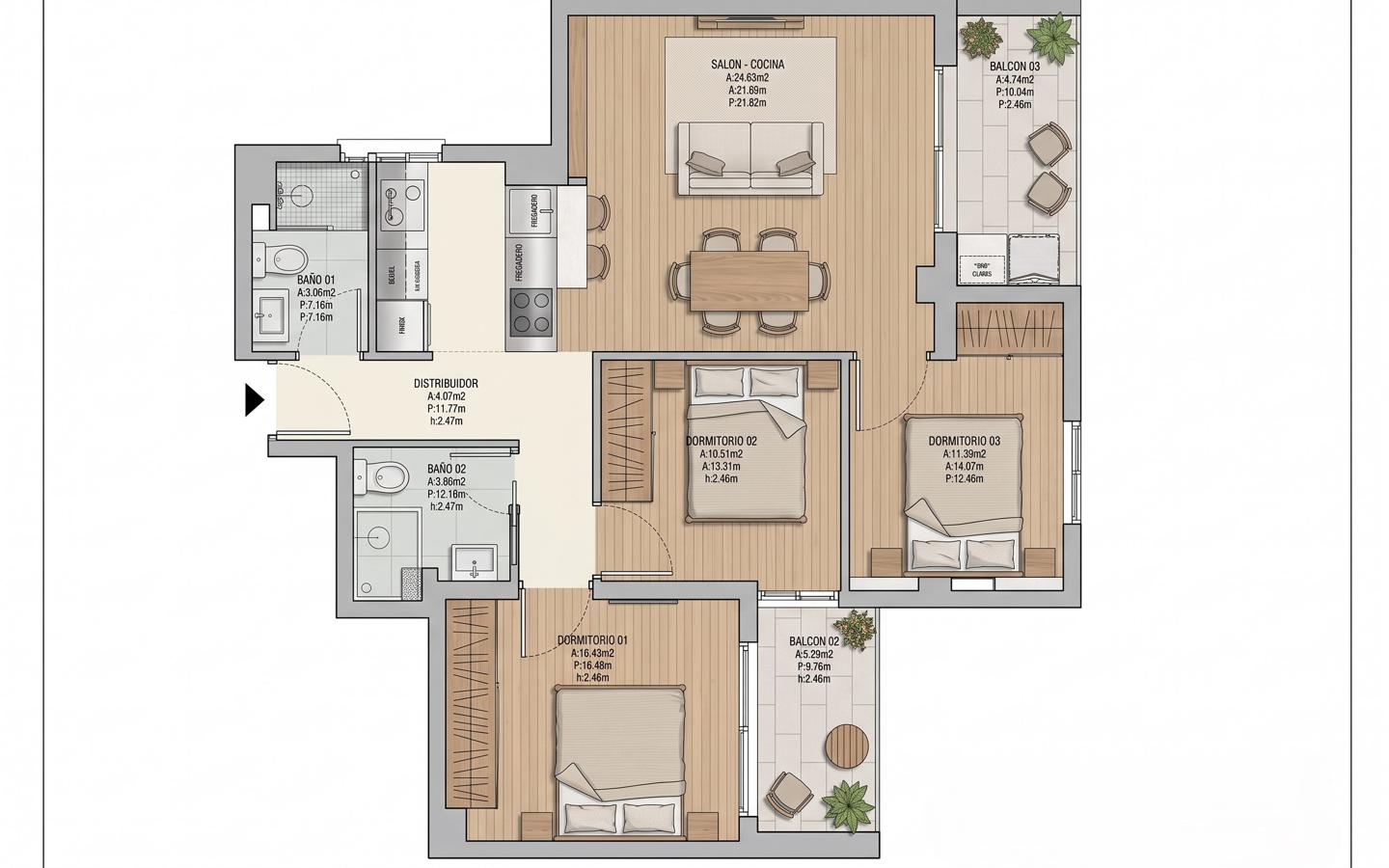 image_1574468_16.jpg PISO REFORMADO INTEGRALMNETE CON VISTAS AL MAR Y ALTAS CALIDADES EN ZONA ESTE DE MÁLAGA. 89 M² CONSTRUIDOS, 3 DORMITORIOS, REF:65129