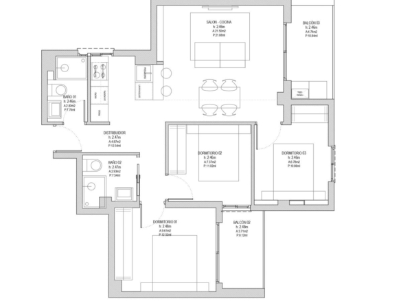 PISO REFORMADO INTEGRALMNETE CON VISTAS AL MAR Y ALTAS CALIDADES EN ZONA ESTE DE MÁLAGA. 89 M² CONSTRUIDOS, 3 DORMITORIOS, REF:65129
