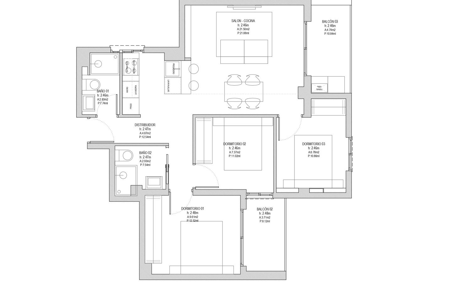 image_1574468_17.jpg PISO REFORMADO INTEGRALMNETE CON VISTAS AL MAR Y ALTAS CALIDADES EN ZONA ESTE DE MÁLAGA. 89 M² CONSTRUIDOS, 3 DORMITORIOS, REF:65129