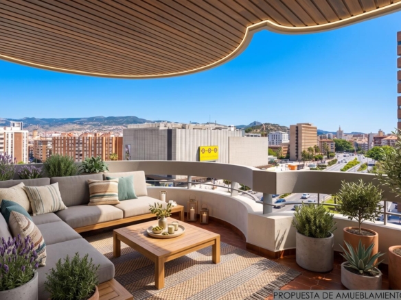EXCLUSIVA Y SEÑORIAL VIVIENDA EN UNA DE LAS MEJORES UBICACIONES DE MÁLAGA, CON AMPLIAS Y DESPEJADAS VISTAS AL CENTRO HIRTORICO DE LA CIUDAD REF:65158