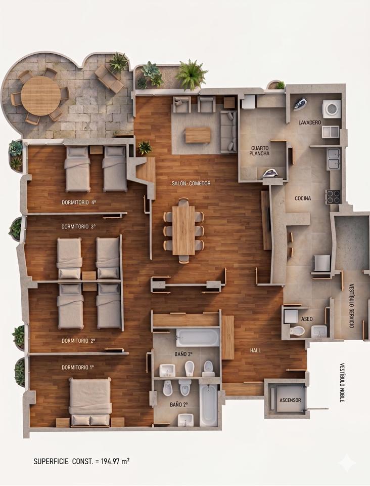 EXCLUSIVA Y SEÑORIAL VIVIENDA EN UNA DE LAS MEJORES UBICACIONES DE MÁLAGA, CON AMPLIAS Y DESPEJADAS VISTAS AL CENTRO HIRTORICO DE LA CIUDAD REF:65158